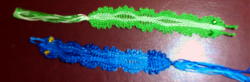 Beginning Bobbin lace students will make worms...book worms if you will.